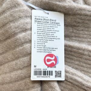 lululemon athletica Alpaca Wool-Blend Cardigan in Beige